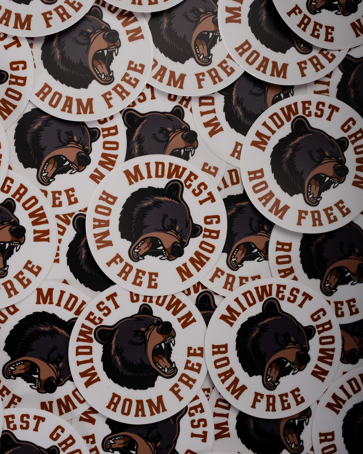 Midwest Grown Bear Sticker